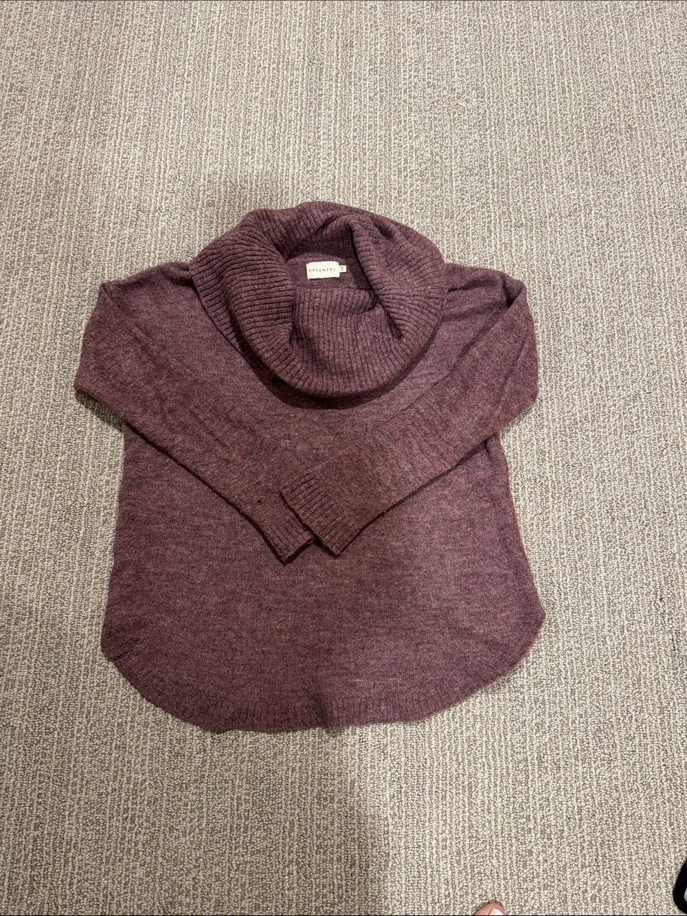 Dreamers Mauve Cowl Neck Pullover